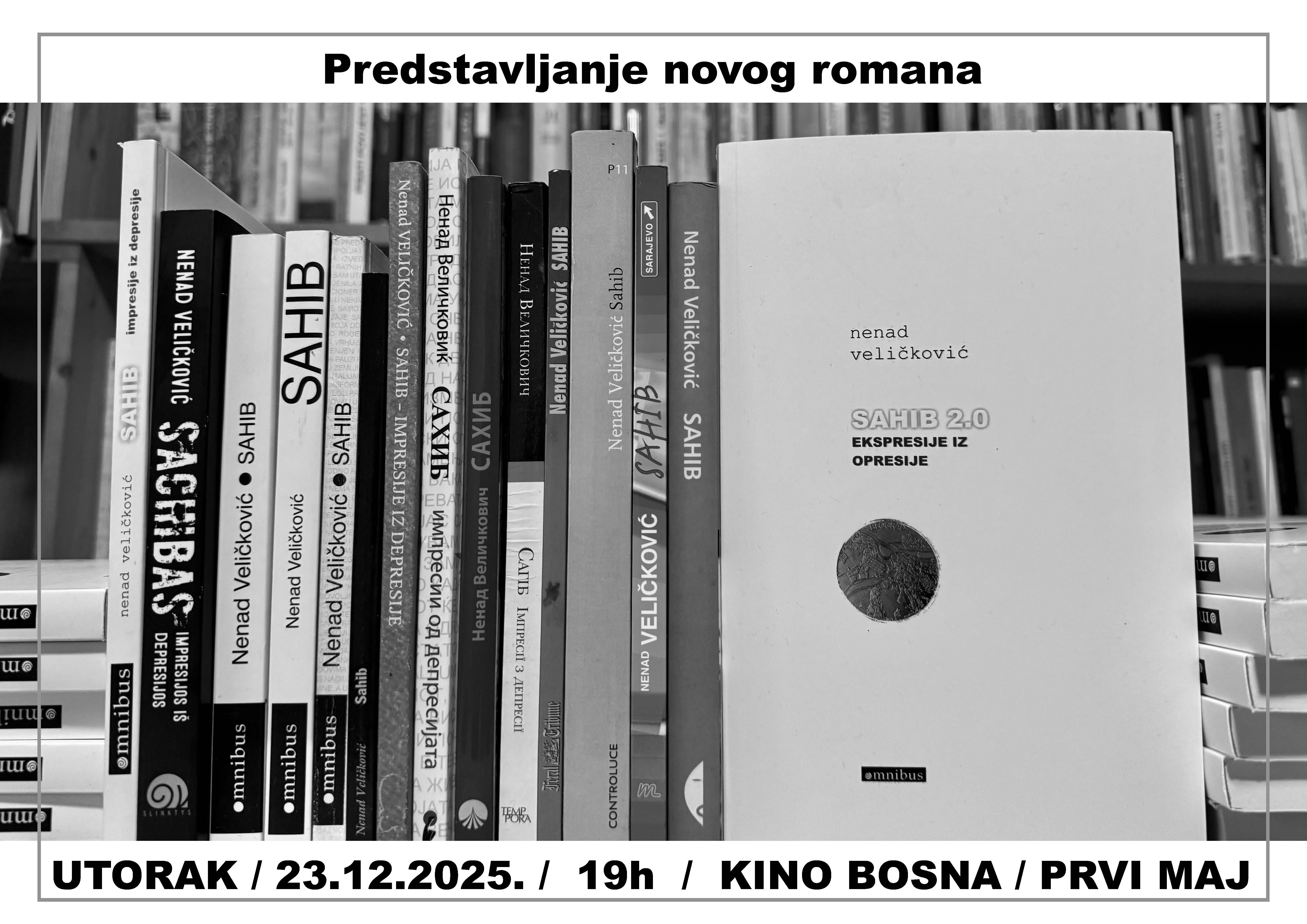 INTERVJU Nenad Veličković uoči promocije romana Sahib 2.0.